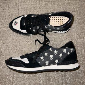 Coach Women's Q7111 A7896 Moonlight Calco Black Ivory Sneaker Shoes Size 10.5